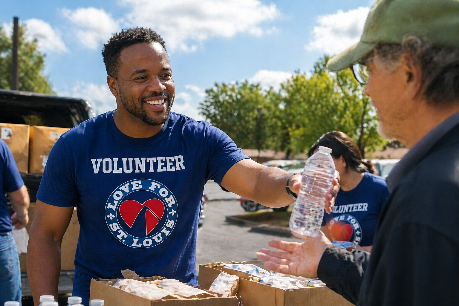 Volunteer supporting community mental health